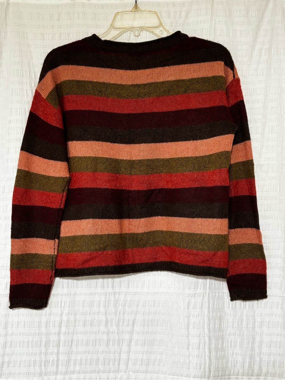 Madewell Chelsea Pocket Pullover Sweater Striped Alpaca Sz XXS - Picture 8 of 10